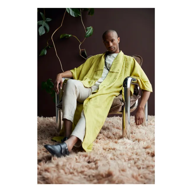 Chrome Lounge Samt-Sessel | Chromblitzend