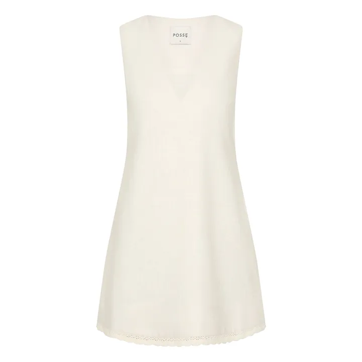 Robe Effi Lin | Crème- Image produit n°0