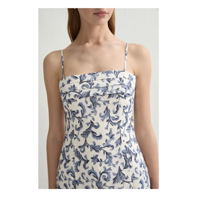 Vestido de calle de lino | Azul