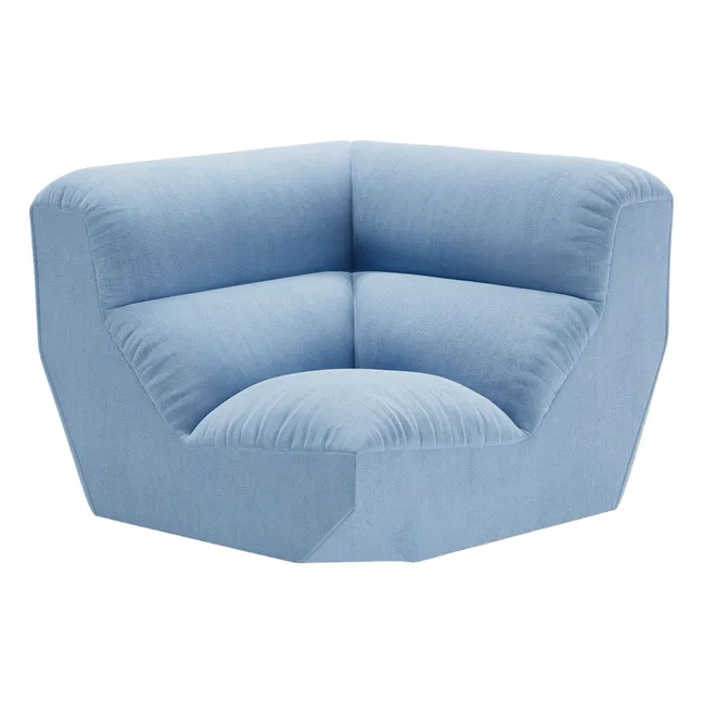 Hi Lo AV55 modular sofa corner module | Light blue