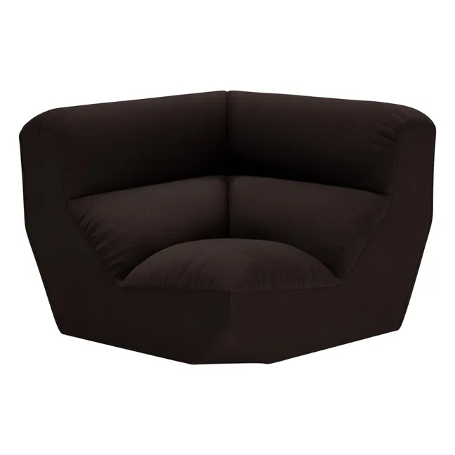 Eckmodul Modulsofa Hi Lo AV55 | Dunkelbraun