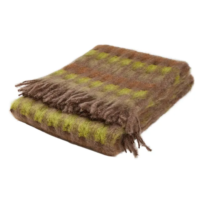 Coperta Mia in mohair | Verde