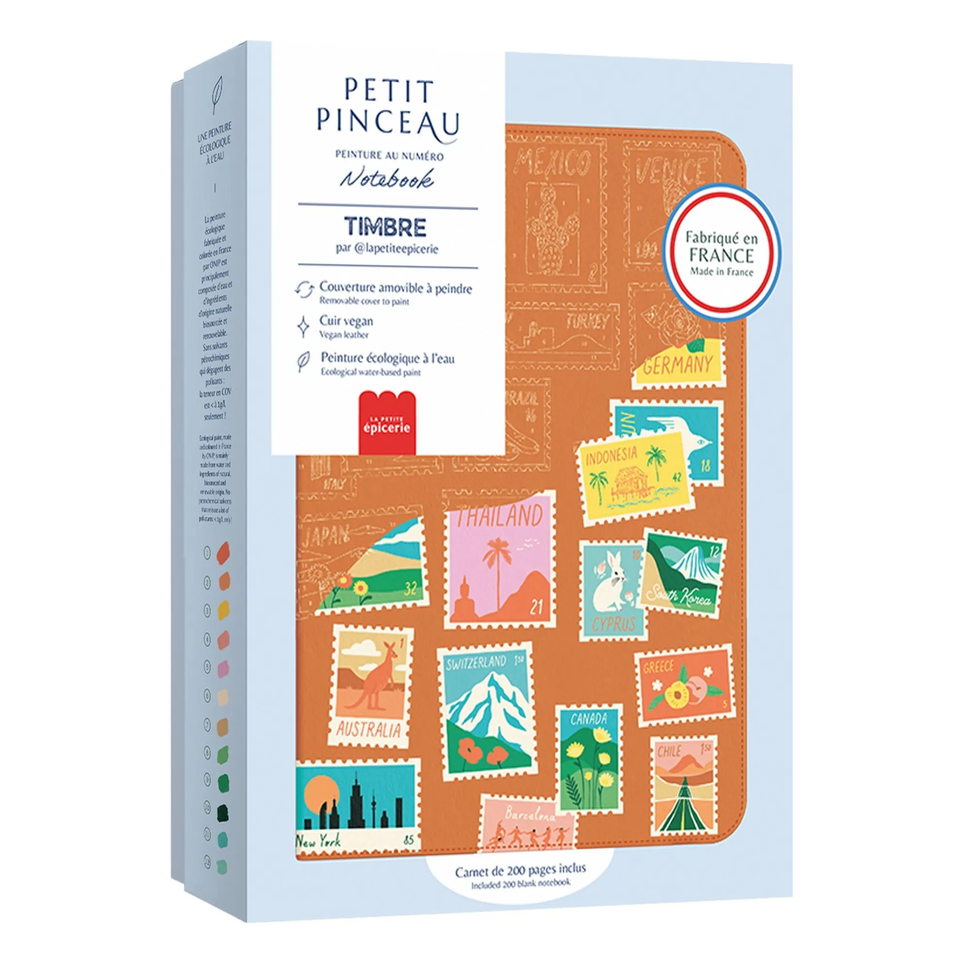 La Petite Épicerie Multicoloured Notebook To Paint - Stamp
