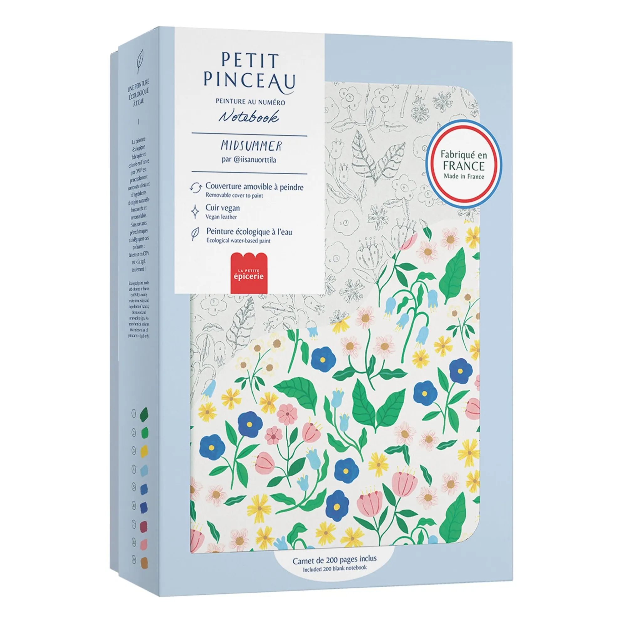 La Petite Épicerie Multicoloured Notebook To Paint - Midsummer
