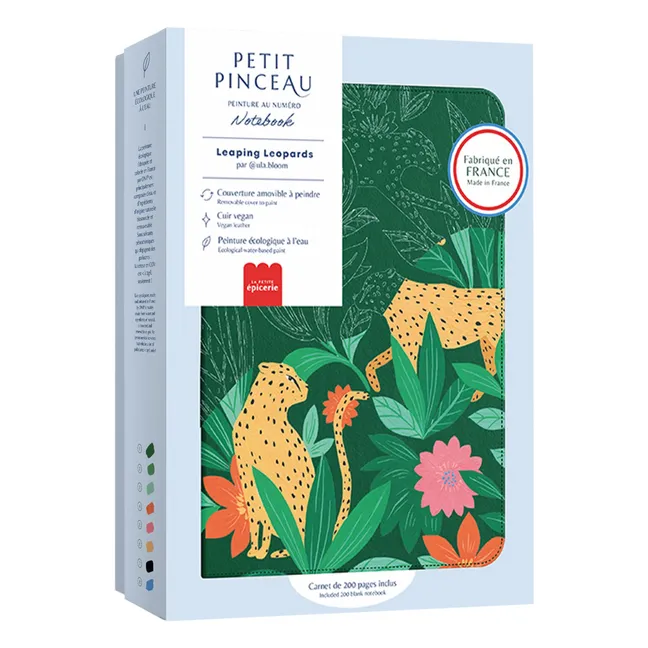 Cuaderno para pintar - Leopardos saltarines