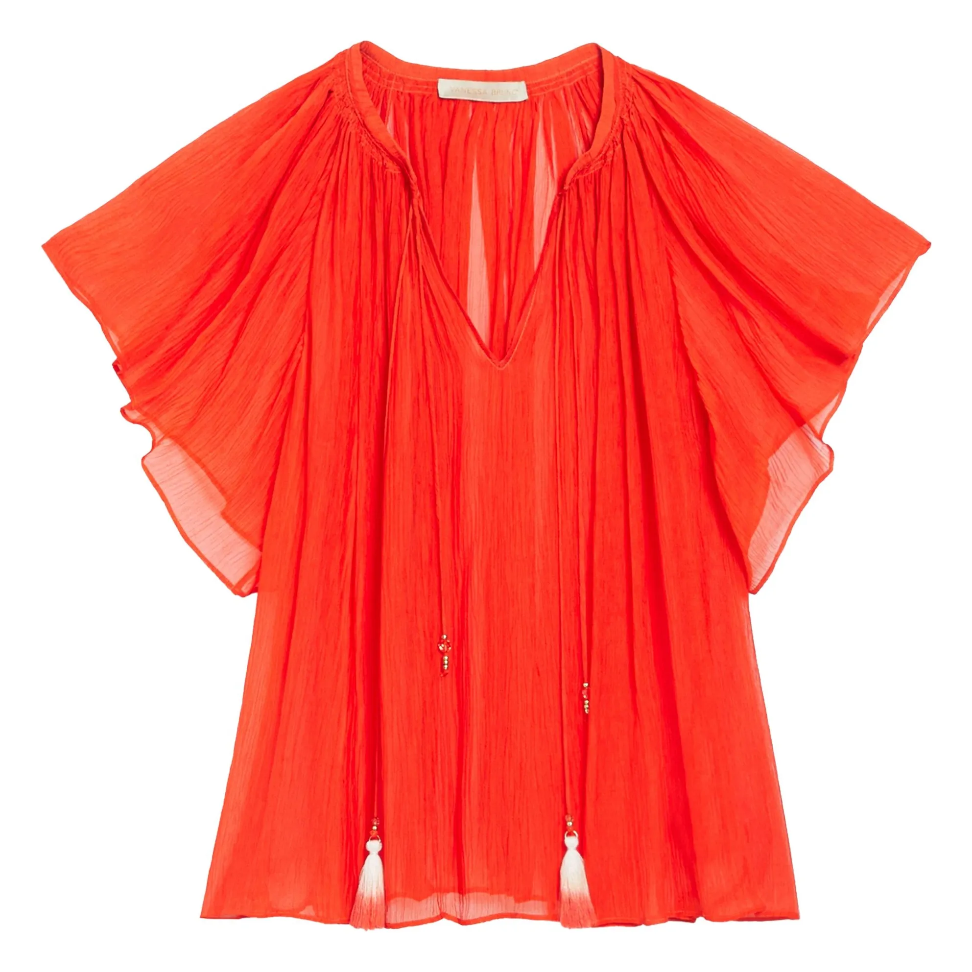 Vanessa Bruno Orange Cantin Blouse