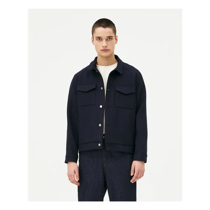 Veste Palma Laine Recyclée | Bleu marine- Image produit n°1