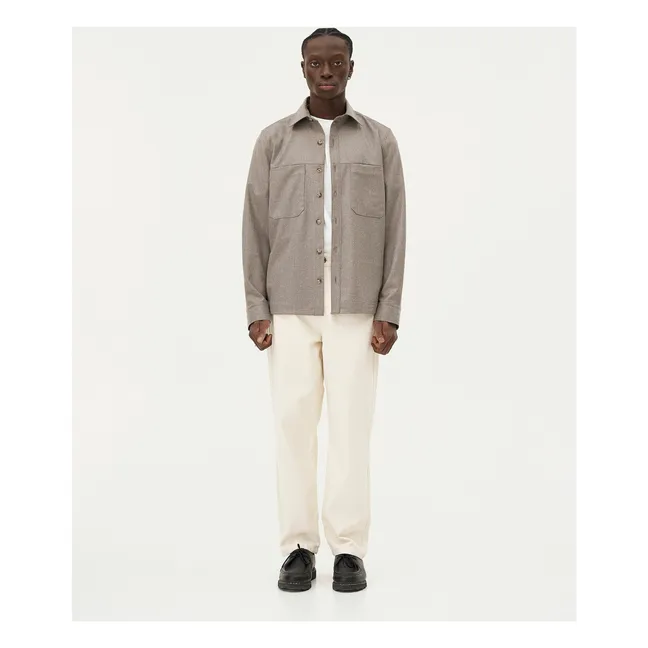 Ottawa Virgin Wool Overshirt | Natural