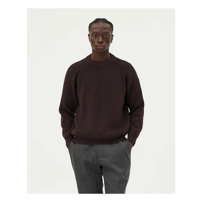 Pullover Oslo aus Merinowolle und Bio-Baumwolle | Braun