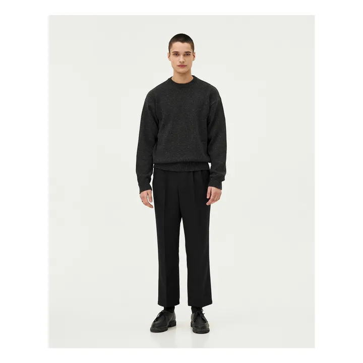 Pull Malmo Laine Mérinos | Vert kaki- Image produit n°2