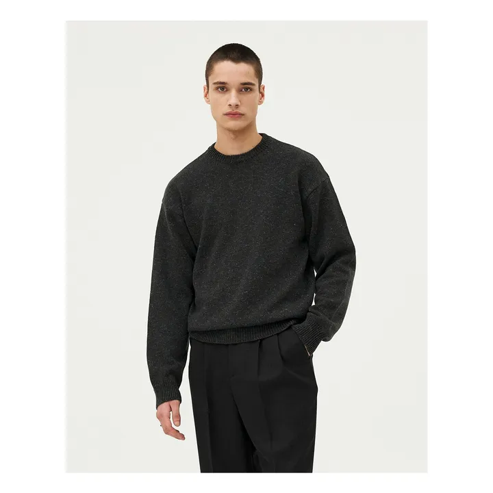 Pull Malmo Laine Mérinos | Vert kaki- Image produit n°1