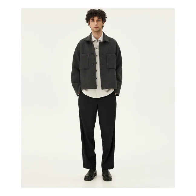 Holar Wool Jacket | Charcoal grey