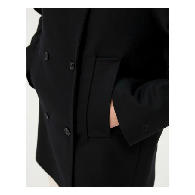 Dundee Recycled Wool and Cashmere Coat | Midnight blue