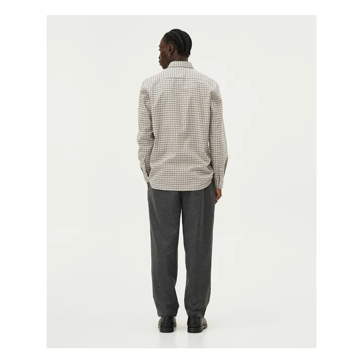 Curtis shirt Recycled cotton plaid | Grey- Product image n°3