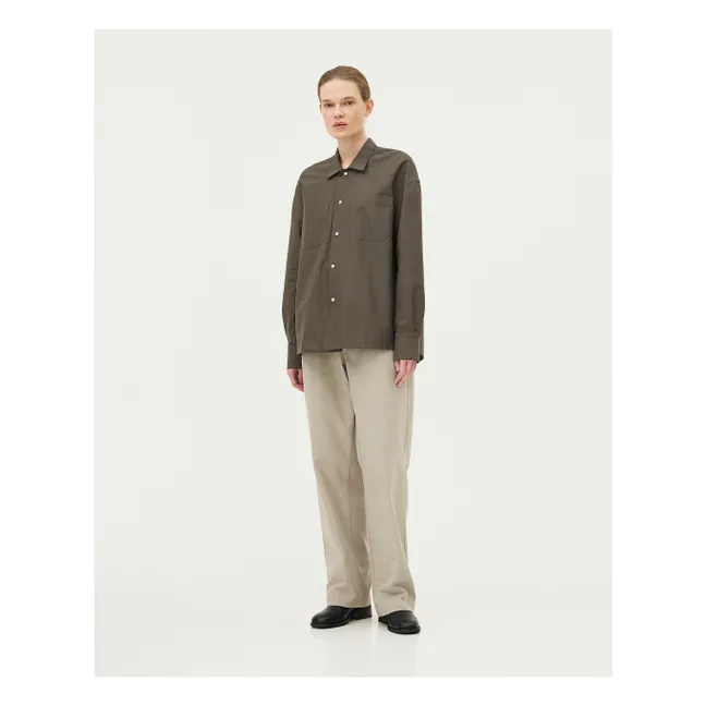 Bora organic cotton shirt | Khaki