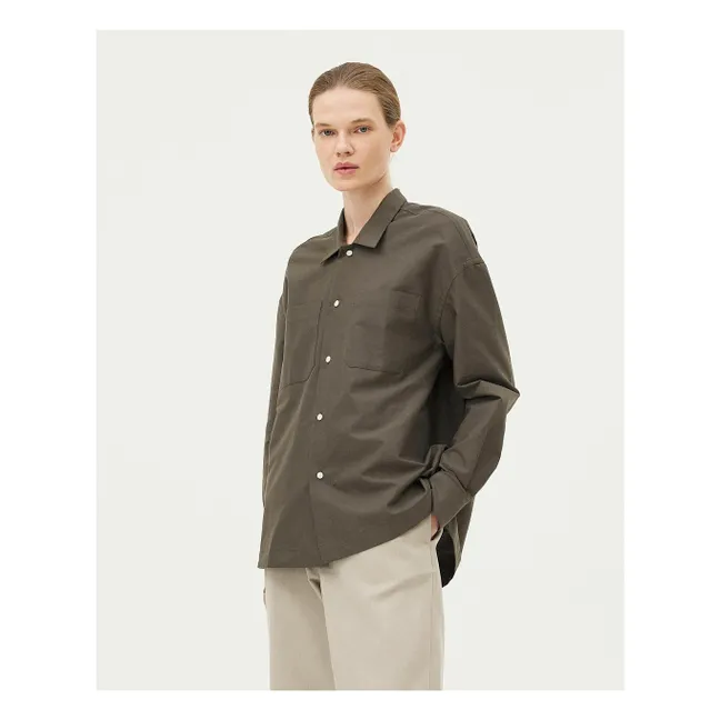 Camicia Bora in cotone biologico | Khaki