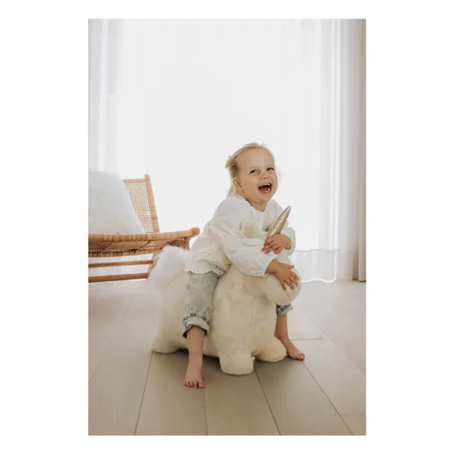 Unicorno a dondolo | Crema