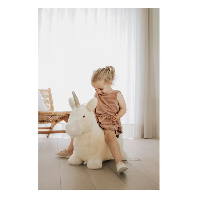 Hüpfendes Einhorn | Cremefarben