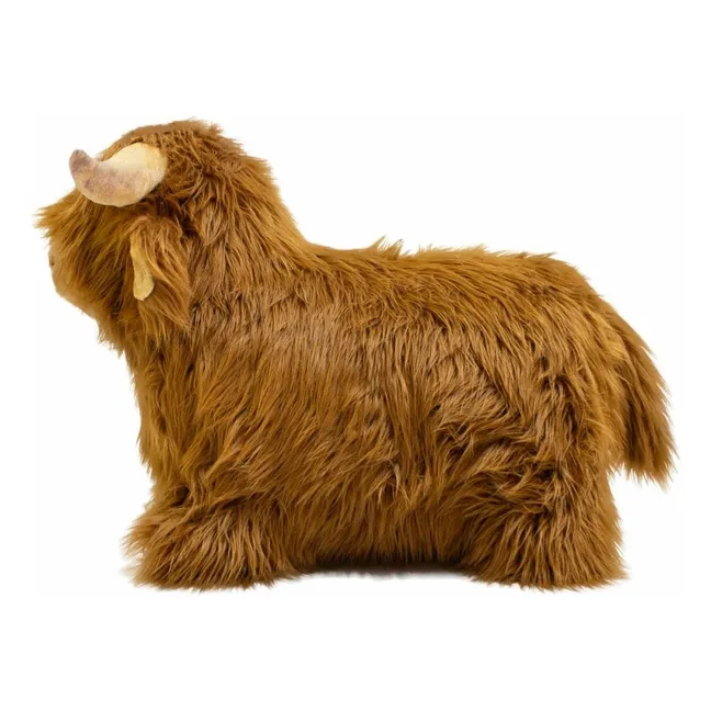 Highland-Kuh mit Wippe | Braun