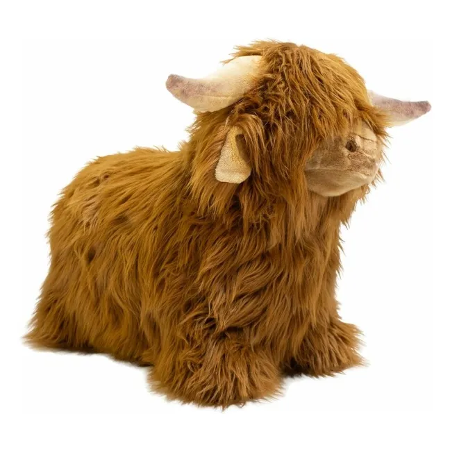 Highland-Kuh mit Wippe | Braun