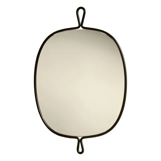 Miroir en inox brossé Arpège | Noir