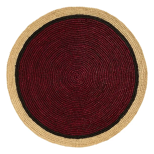 Mantel individual Globe | Rojo carmin