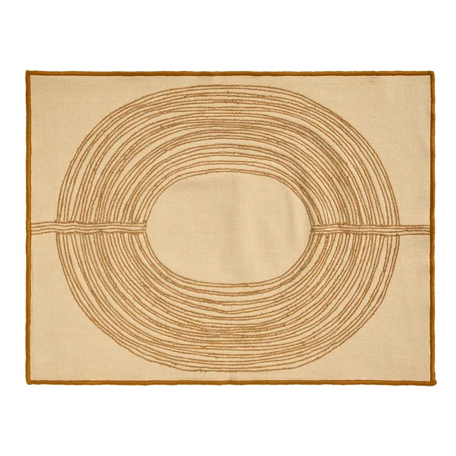 Set de table brodé Mirage | Havane