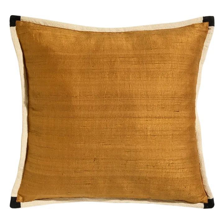 Coussin en soie Séquence | Fauve- Image produit n°0