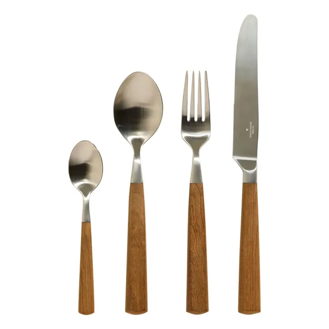 Ménagère 24 couverts en bois d'érable | Erable