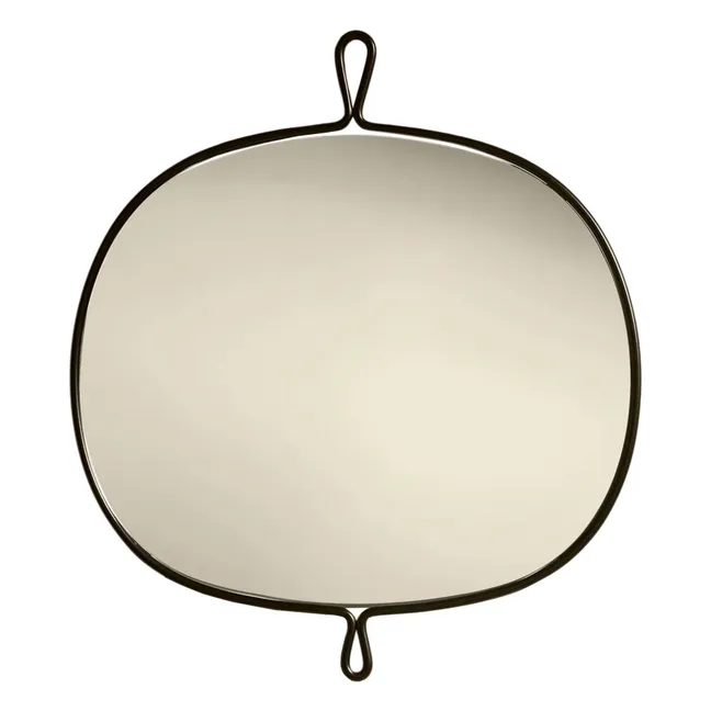 Miroir en inox brossé Arpège | Noir