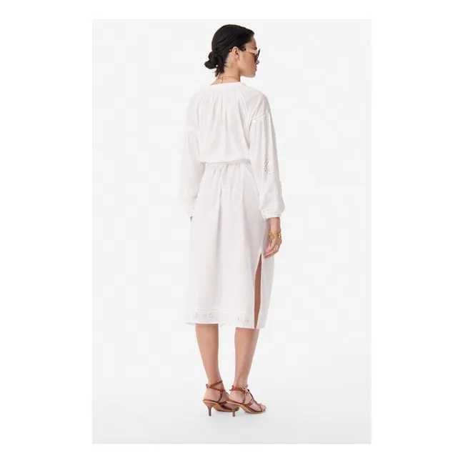Catinka Embroidered Dress | White