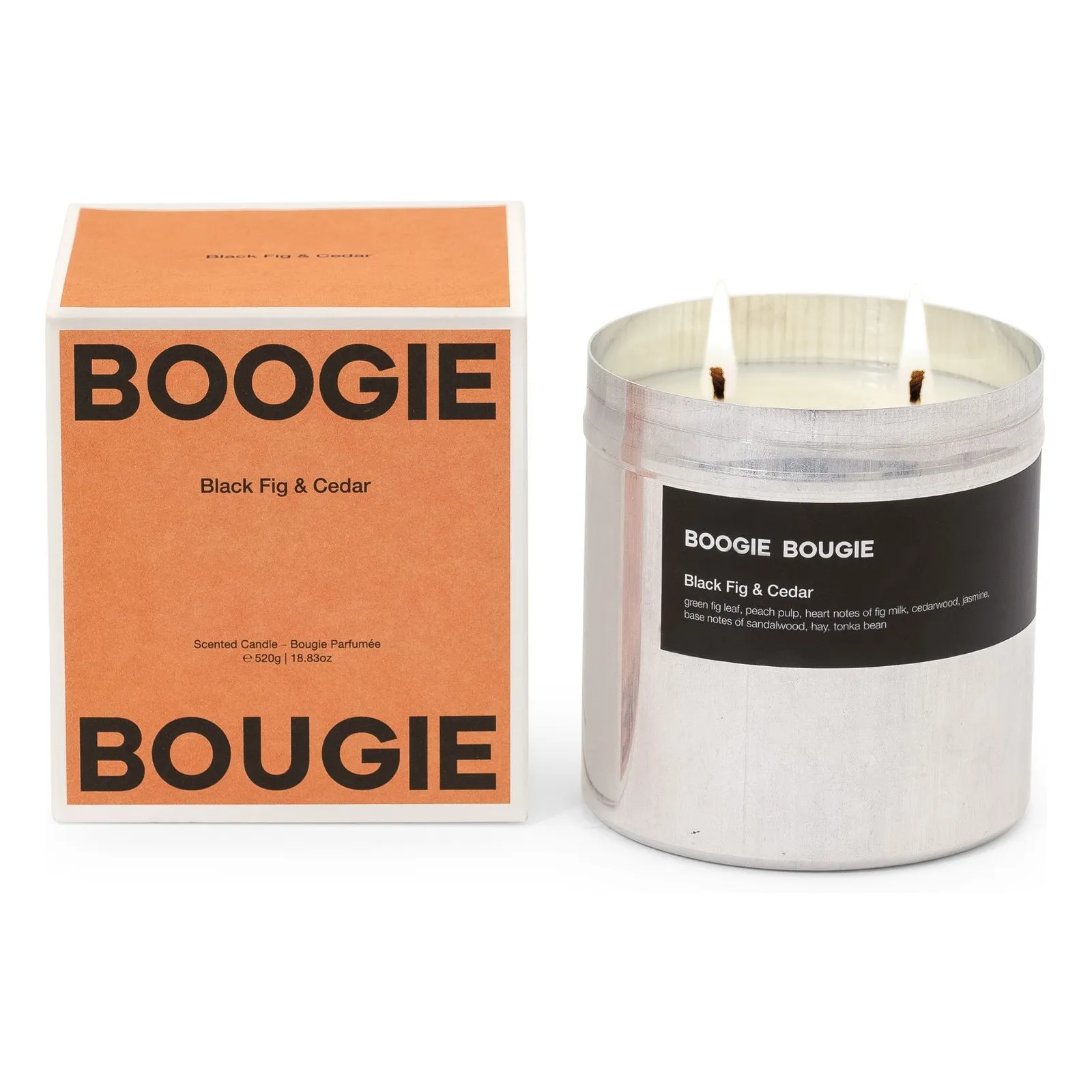 Boogie Bougie Untinted Black Fig & Cedar Candle