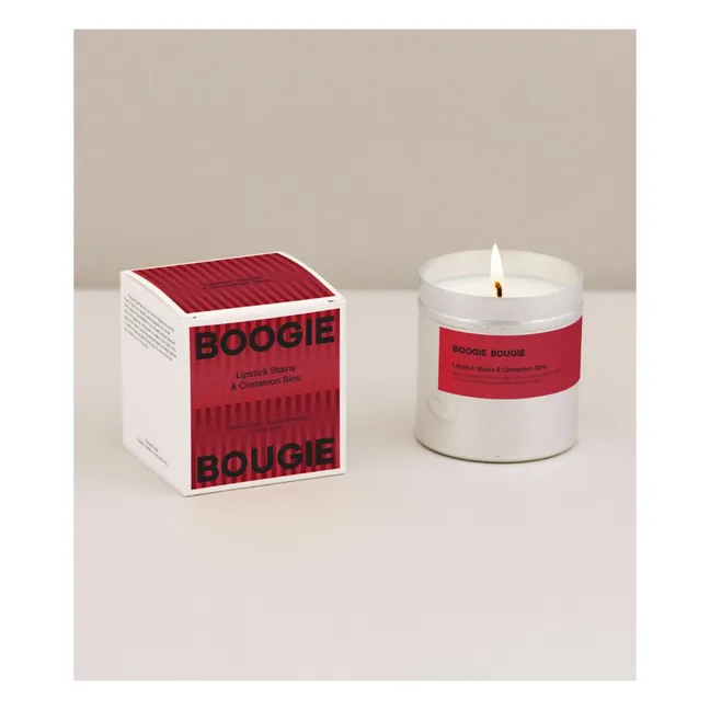 Candela "Macchie di rossetto e peccati di cannella".