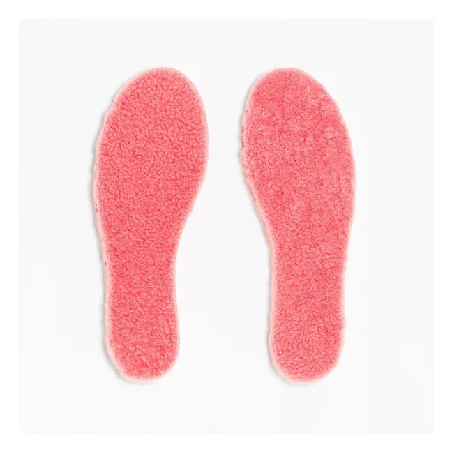 Suole in lana merino e sughero | Rosa