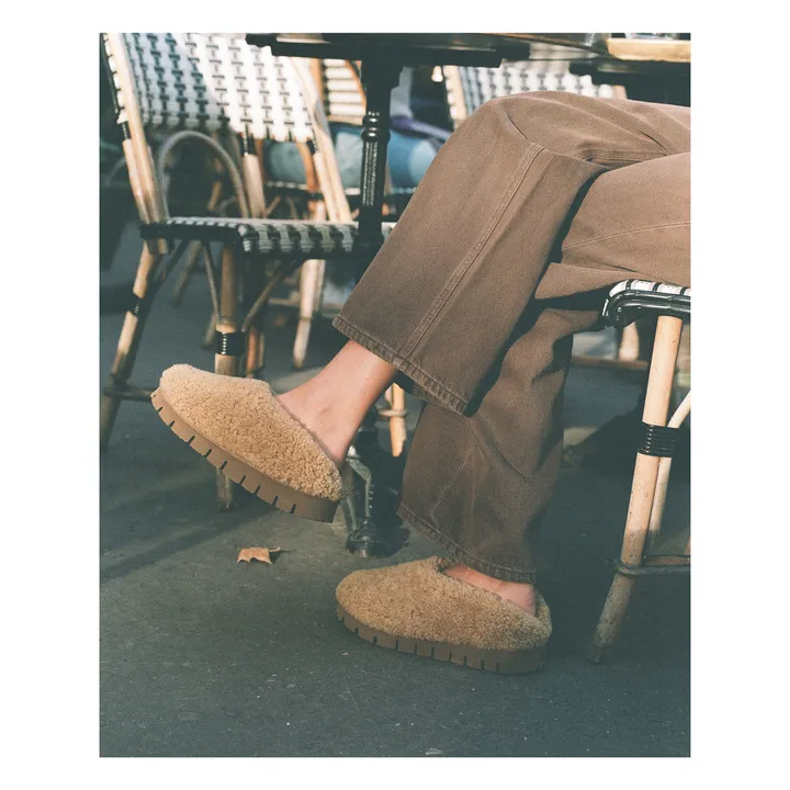 Sabots Peau Lainée Mérinos | Beige- Image produit n°2