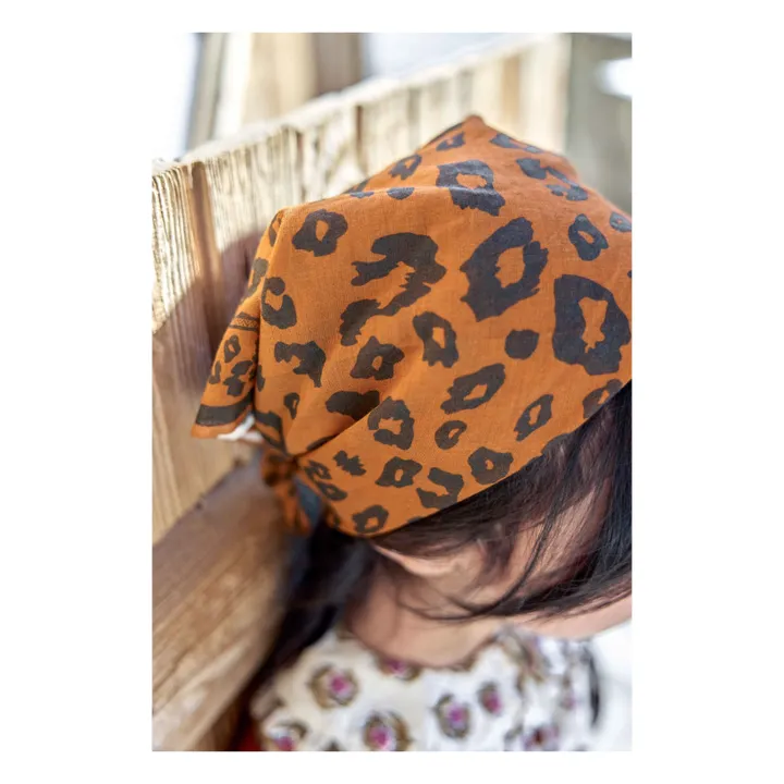 Foulard Léopard | Marron- Image produit n°0