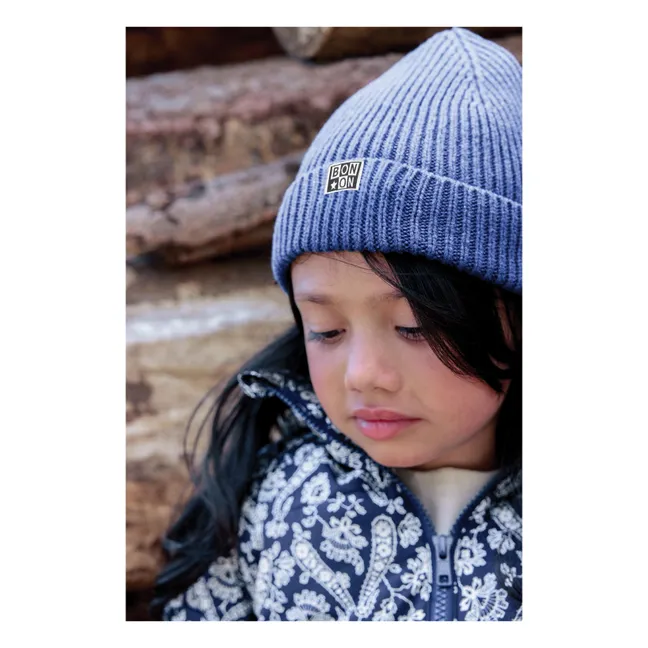 Bonnet Myrtille Laine Mérinos | Bleu marine