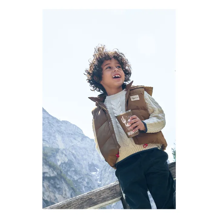 Manchester Sleeveless Down Jacket | Camel- Product image n°1