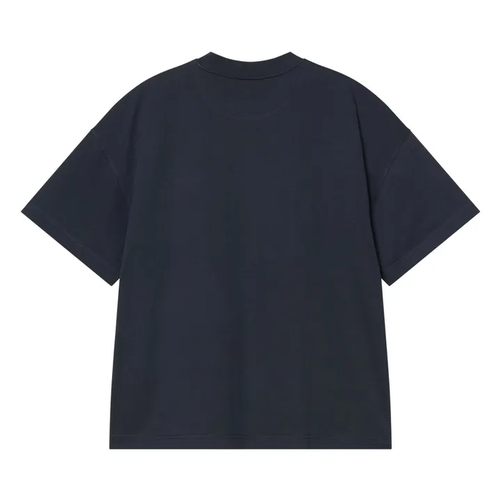 T-Shirt S/S Signature Script | Bleu nuit- Image produit n°1