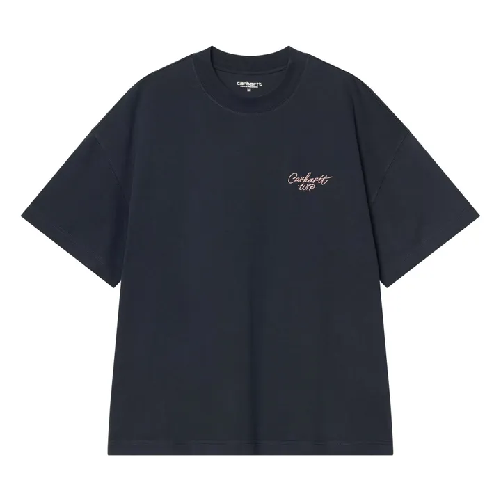 Camiseta S/S Signature Script | Azul Noche- Imagen del producto n°0