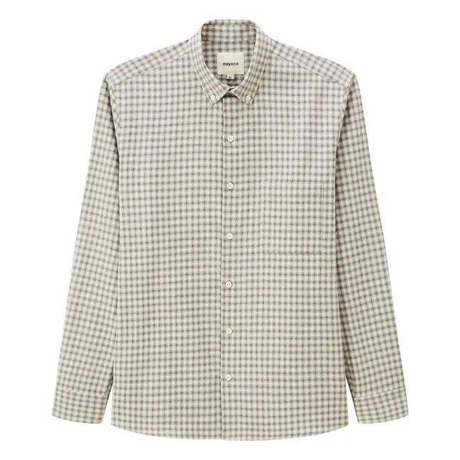 Chemise Curtis Carreaux Coton Recyclé | Gris