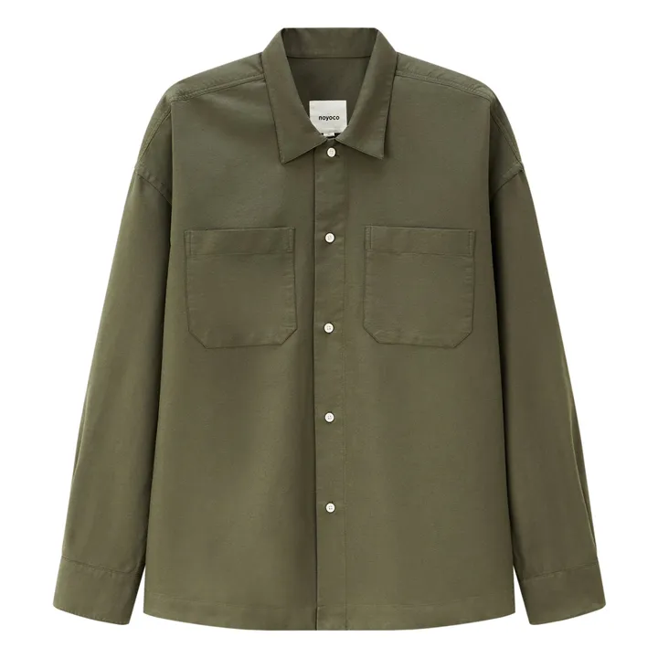 Bora organic cotton shirt | Khaki- Product image n°0