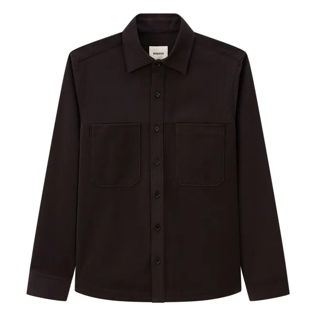 Ottawa - Camicia da camera in cotone organico | Grigio scuro