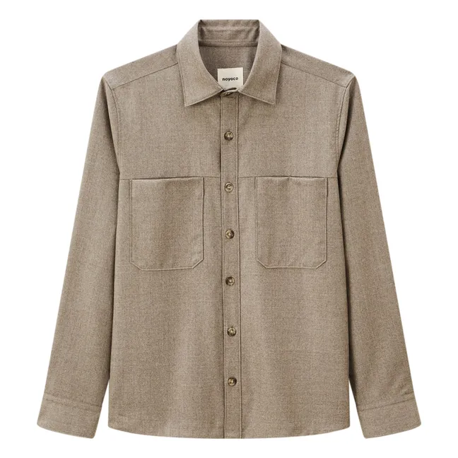 Ottawa Virgin Wool Overshirt | Natural