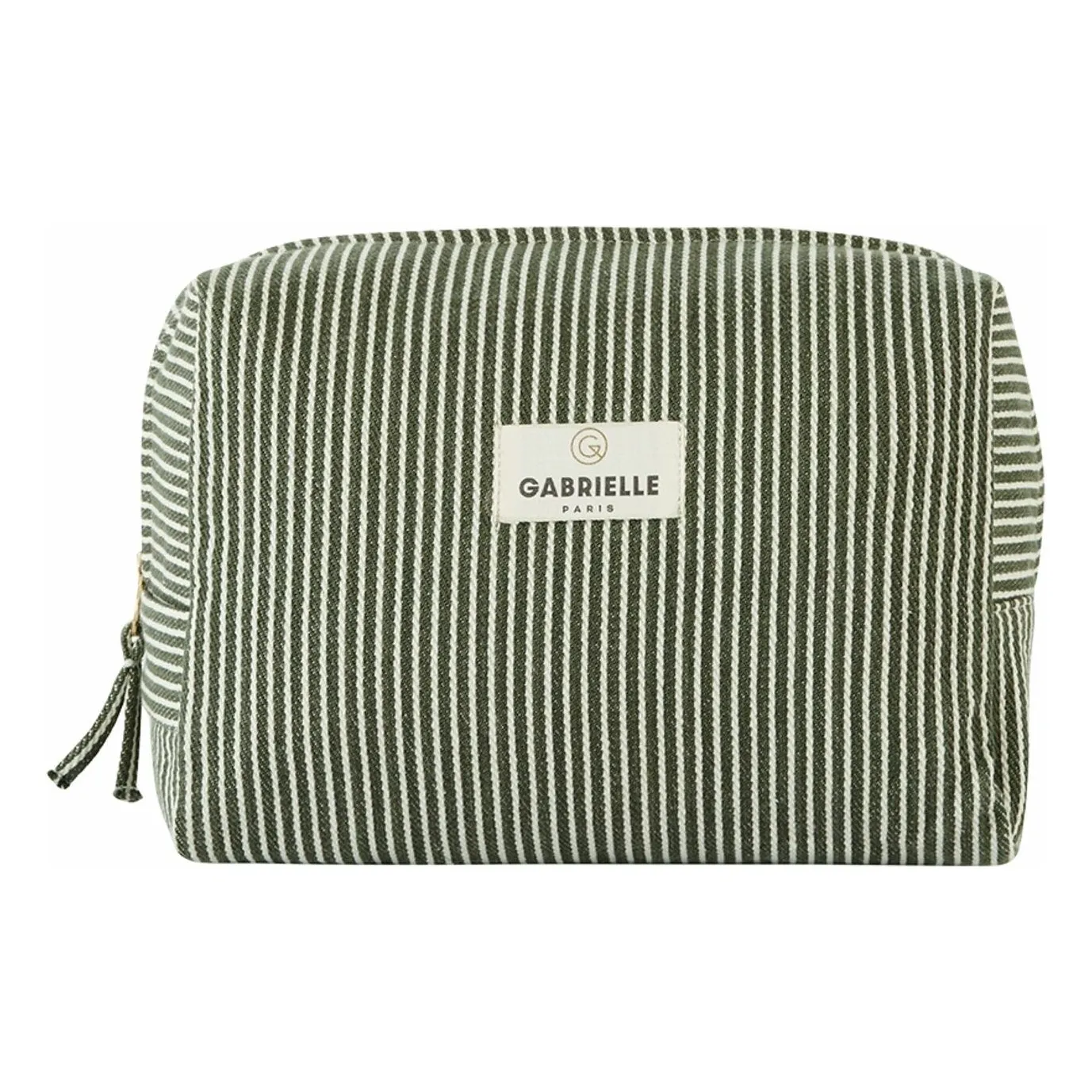 Gabrielle Paris Quartz Striped Cotton Toiletry Bag