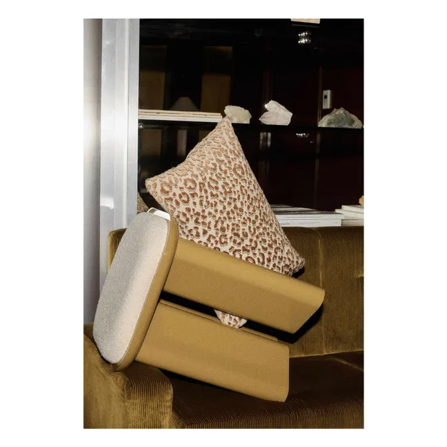 Housse de coussin Jacquard | Léopard