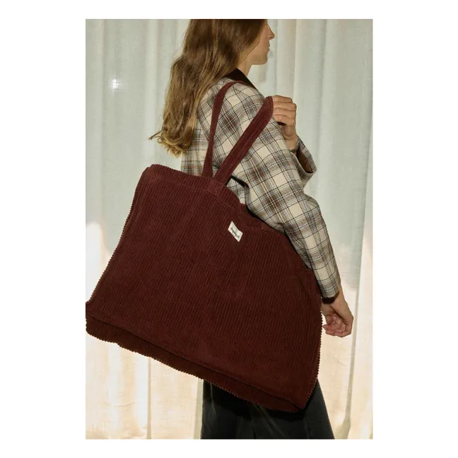 Sac week-end en velours côtelé | Jaspe