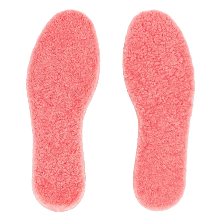 Semelles Peau Lainée Mérinos et Liège | Rose- Image produit n°0