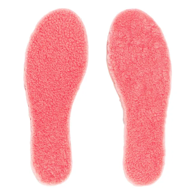 Suole in lana merino e sughero | Rosa