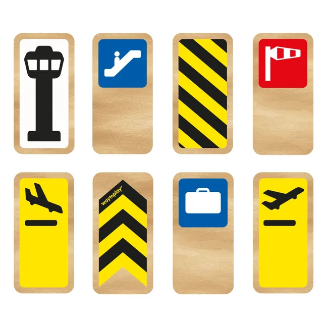 Airport road signs